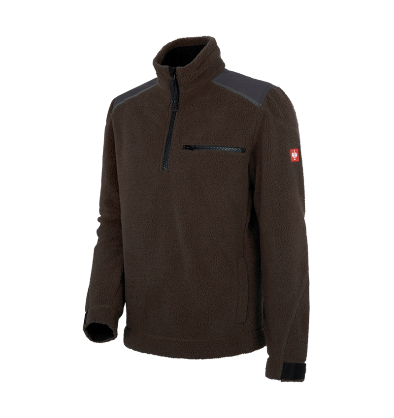 Shirts, Pullover & more: Faux fur Troyer e.s.roughtough + bark 4