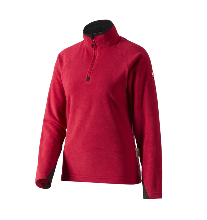 Shirts, Pullover & more: Ladies' Microfleece troyer dryplexx® micro + red 1