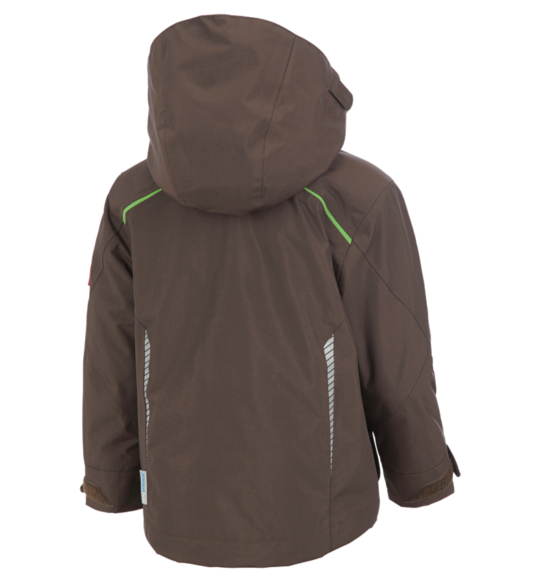 Jackets: 3 in 1 functional jacket e.s.motion 2020,  childr. + chestnut/seagreen 5