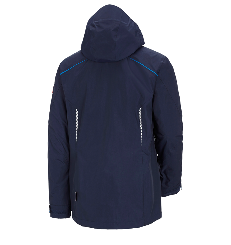 Work Jackets: 3 in 1 functional jacket e.s.motion 2020, men's + navy/atoll 3