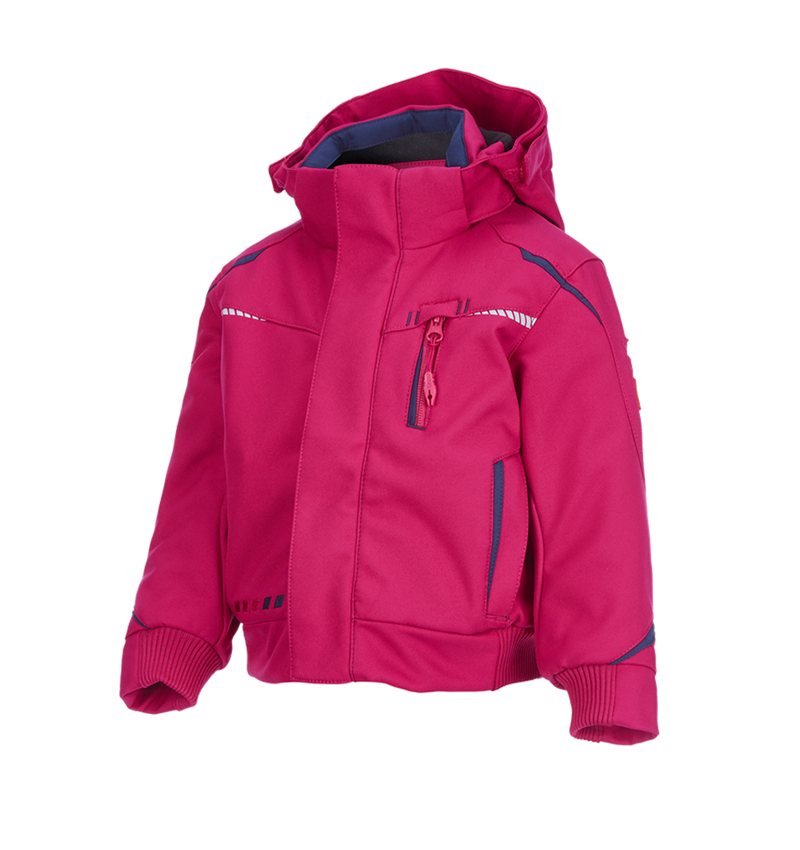 Jackets: Winter softshell jacket e.s.motion 2020,children's + berry/navy