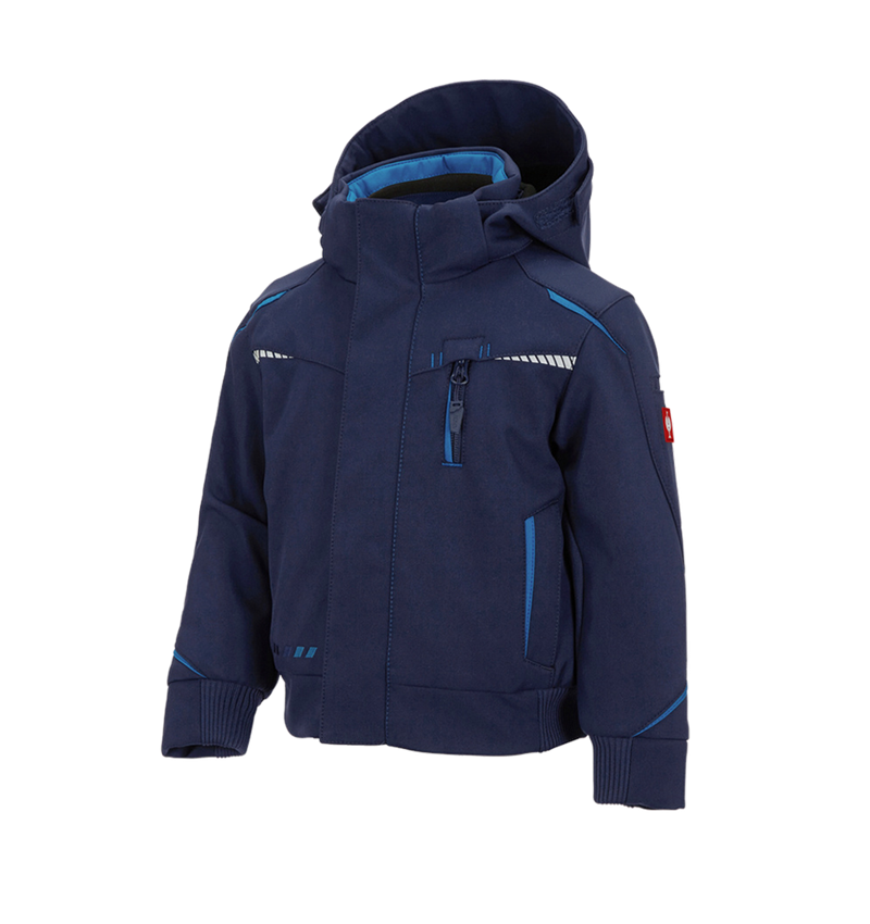 Jackets: Winter softshell jacket e.s.motion 2020,children's + navy/atoll