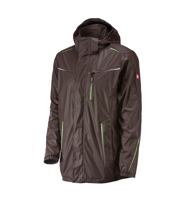 Topics: Rain jacket e.s.motion 2020 superflex + chestnut/seagreen 2
