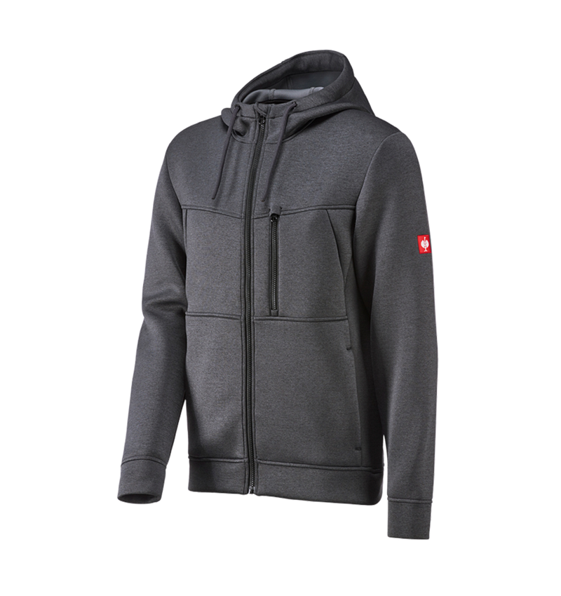 Topics: Hooded jacket climafoam e.s.dynashield + graphite melange 2