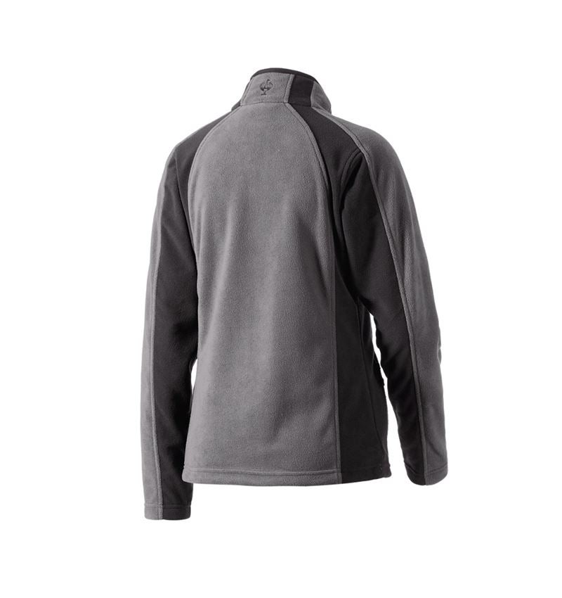 Work Jackets: Ladies' Microfleece jacket dryplexx® micro + anthracite/black 3