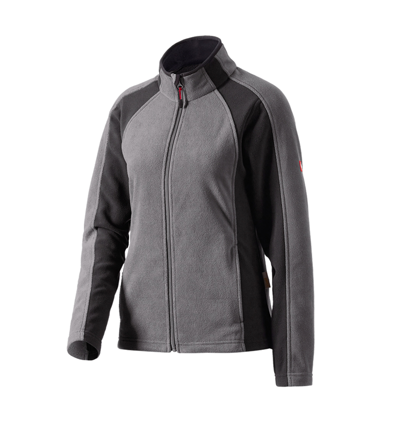 Work Jackets: Ladies' Microfleece jacket dryplexx® micro + anthracite/black 2