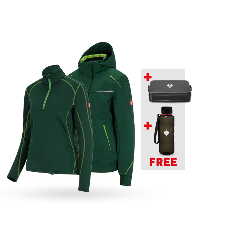 Larger gifts: SET: Wint.softs.jacket e.s.motion 2020+Troyer, la. + green/seagreen