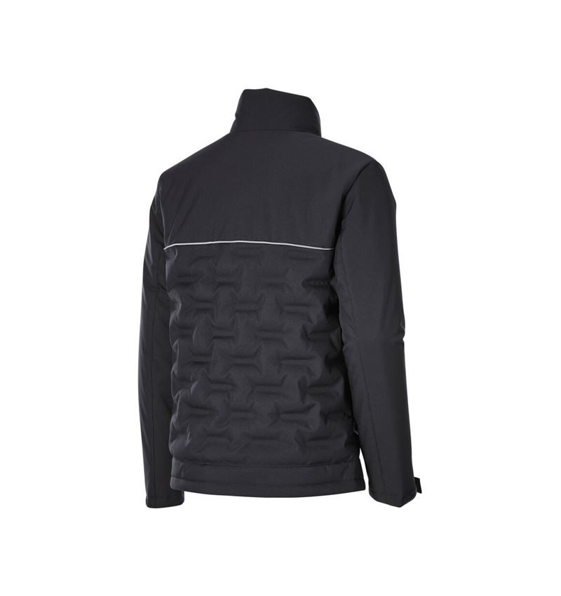Work Jackets: Winter jacket padded e.s.line.core + black/platinum 6