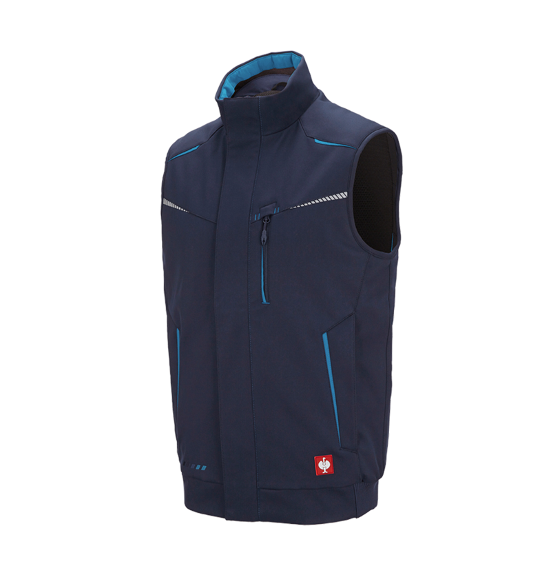 Work Body Warmer: Winter softshell bodywarmer e.s.motion 2020 + navy/atoll 9