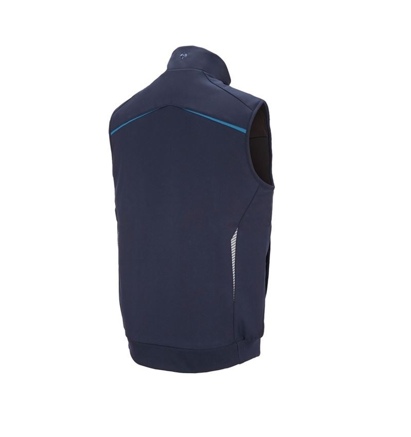 Work Body Warmer: Winter softshell bodywarmer e.s.motion 2020 + navy/atoll 10