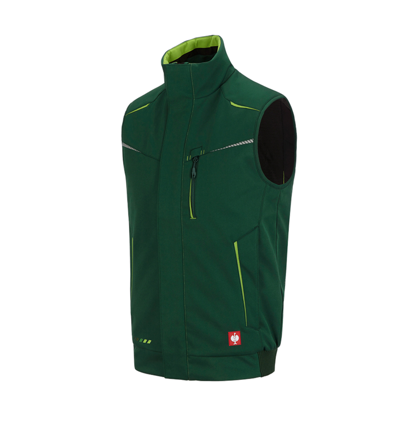 Work Body Warmer: Winter softshell bodywarmer e.s.motion 2020 + green/seagreen 2