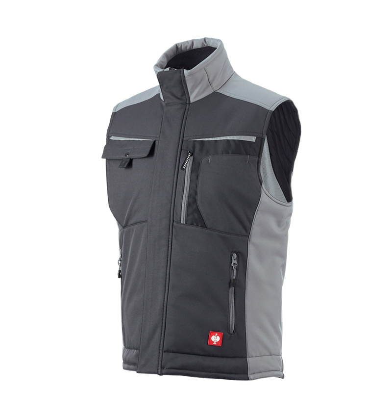 Work Body Warmer: Softshell bodywarmer e.s.motion + graphite/cement 2