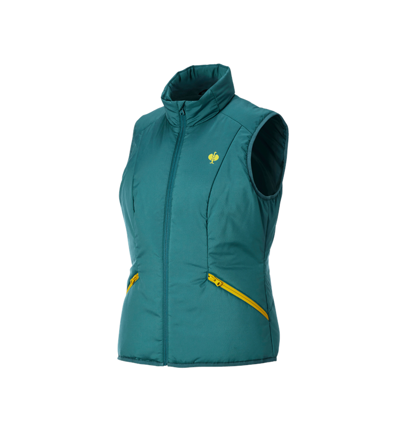 Topics: Bodywarmer e.s.trail, ladies' + emeraldgreen/chromeyellow 2