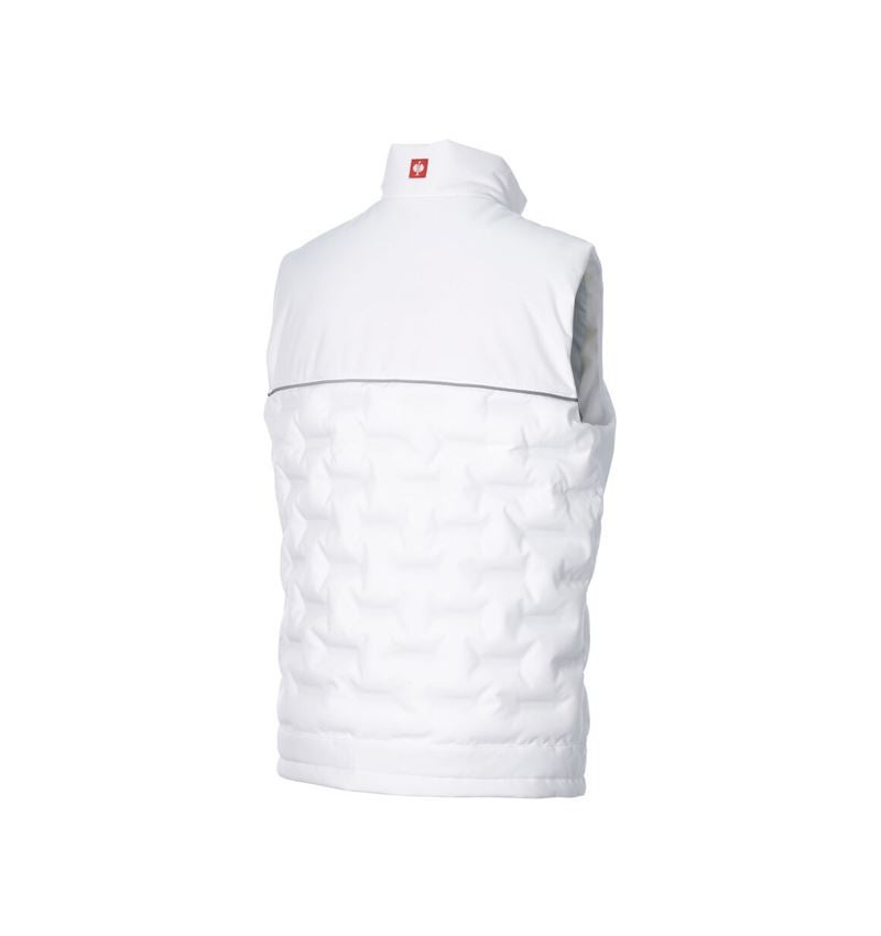 Work Body Warmer: Winter bodywarmer padded e.s.line.core + white/platinum 6