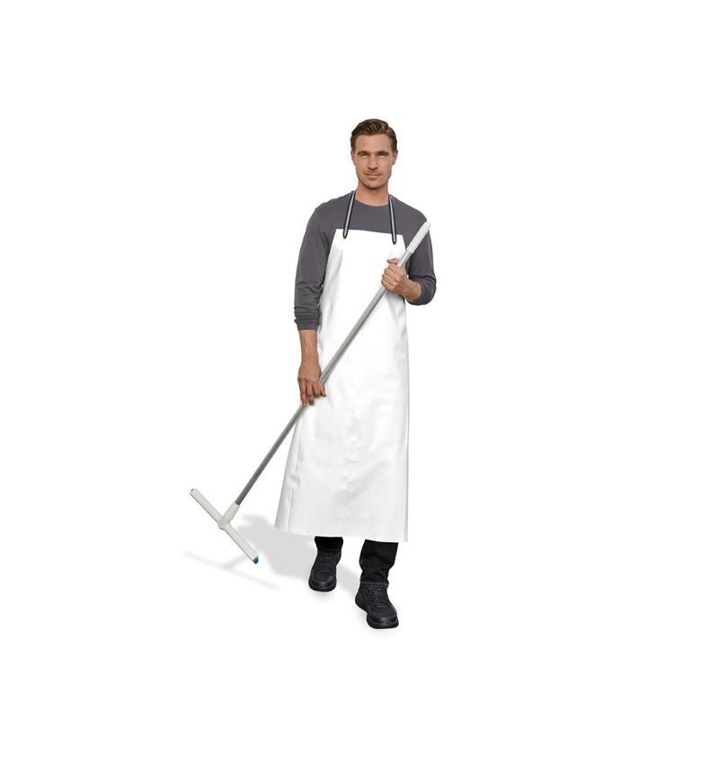 Aprons: Rubber Apron, white + white