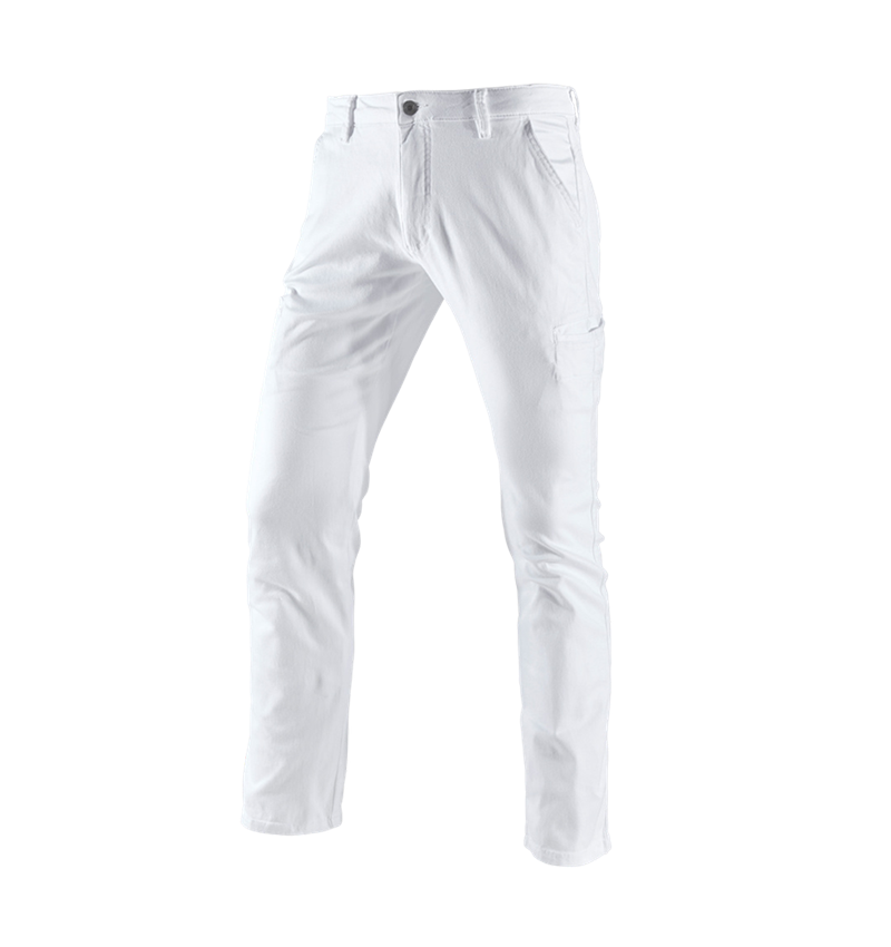 Topics: e.s. Trousers Chino, men's + white 3