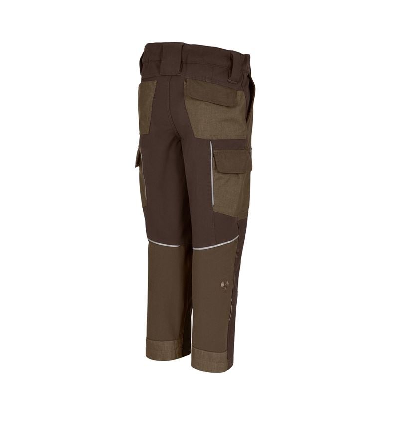 Topics: Funct. cargo trousers e.s.dynashield, children's + hazelnut/chestnut 3
