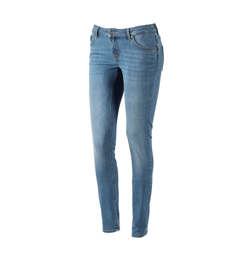 Work Trousers: e.s. 5-pocket stretch jeans, ladies' + stonewashed 5