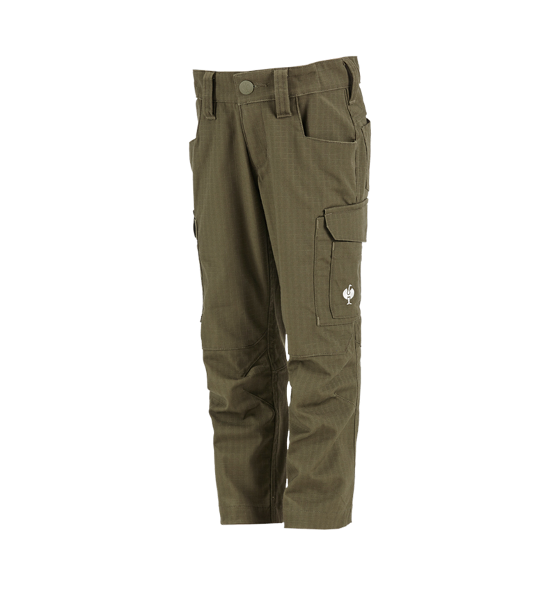 Topics: Trousers e.s.concrete solid, children's + mudgreen 2