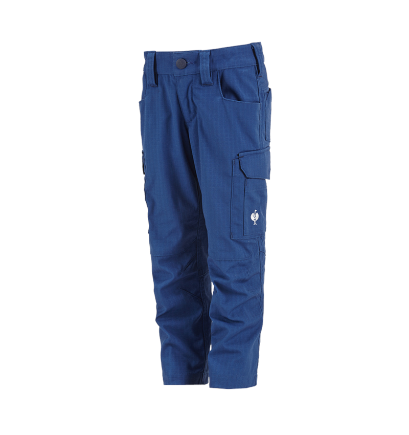 Trousers: Trousers e.s.concrete solid, children's + alkaliblue 2