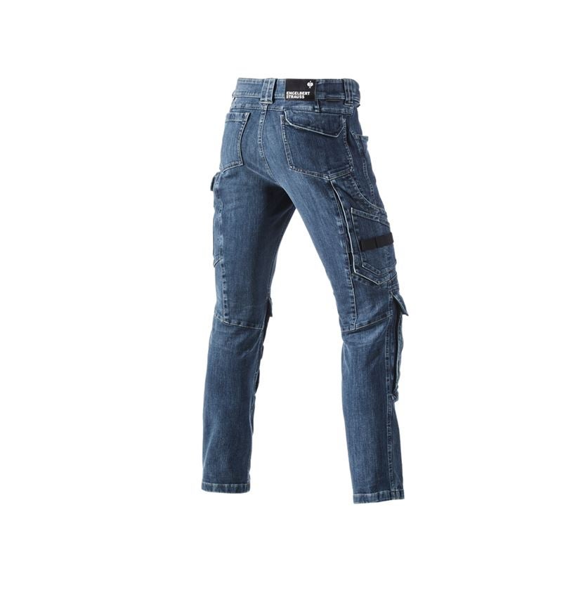 Work Trousers: Cargo worker jeans e.s.concrete + stonewashed 3