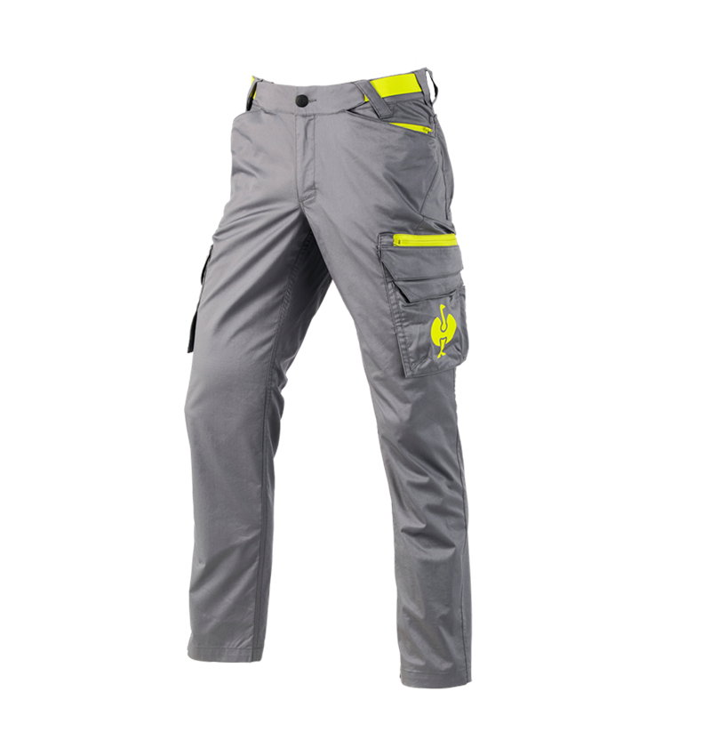 Work Trousers: Cargo trousers e.s.trail + basaltgrey/acid yellow 2