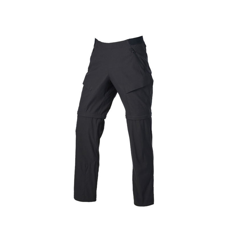 Clothing: Zip-off functional trousers e.s.trail + black 7