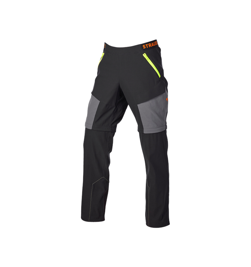 Clothing: Zip-off functional trousers e.s.trail + black/anthracite/high-vis orange/high-vis yellow 6