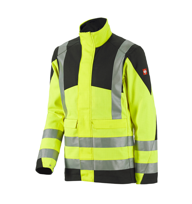 Work Jackets: e.s. Work jacket multinorm high-vis + high-vis yellow/black 2