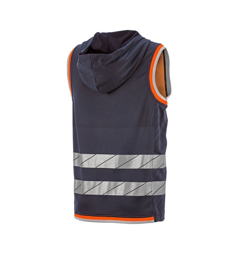 Work Body Warmer: Reflex functional bodywarmer e.s.ambition + navy/high-vis orange 7