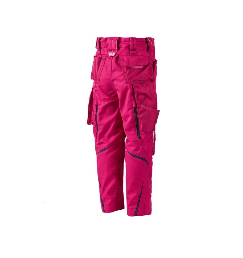 Trousers: Trousers e.s.motion 2020, children's + berry/navy 5