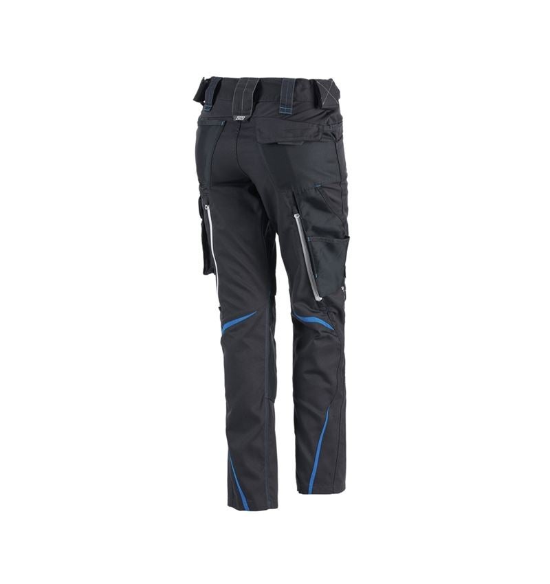 Work Trousers: Ladies' trousers e.s.motion 2020 + graphite/gentianblue 5