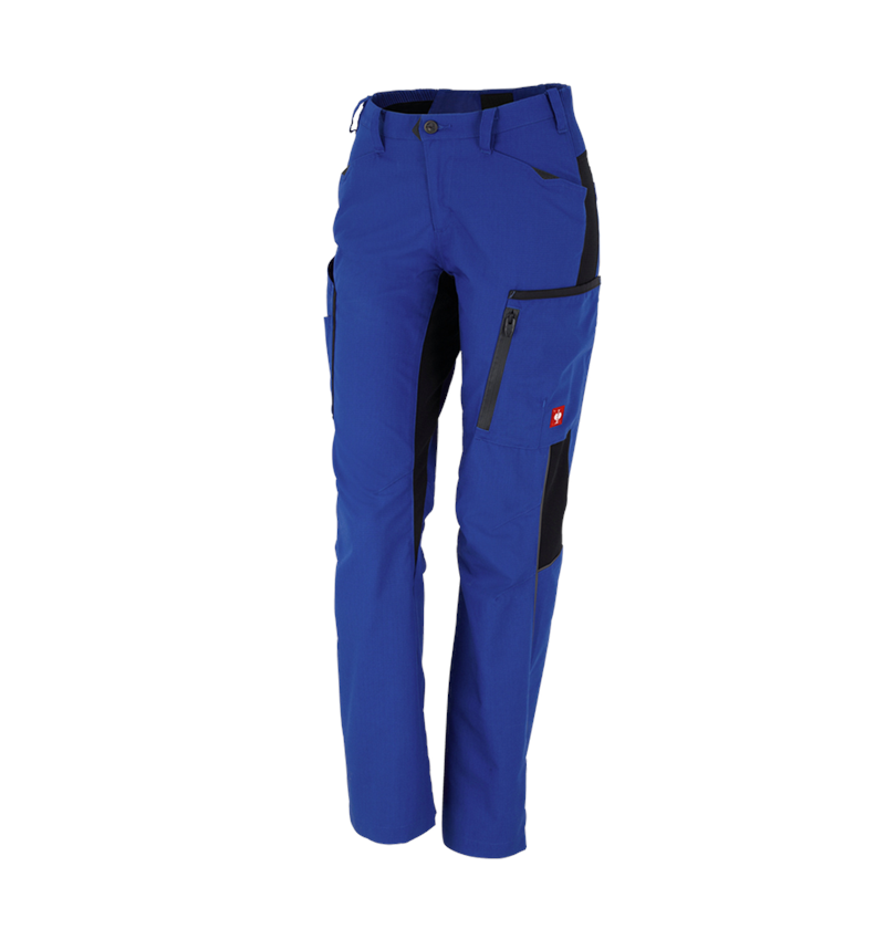 Work Trousers: Winter ladies' trousers e.s.vision + royalblue/black 3