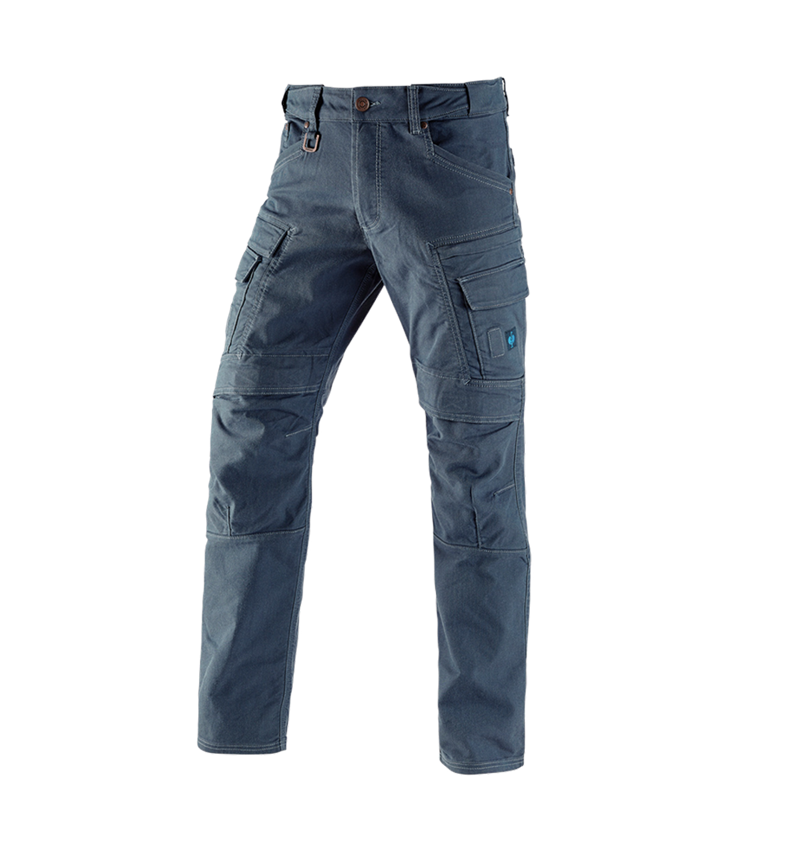 Work Trousers: Worker cargo trousers e.s.vintage + arcticblue 2