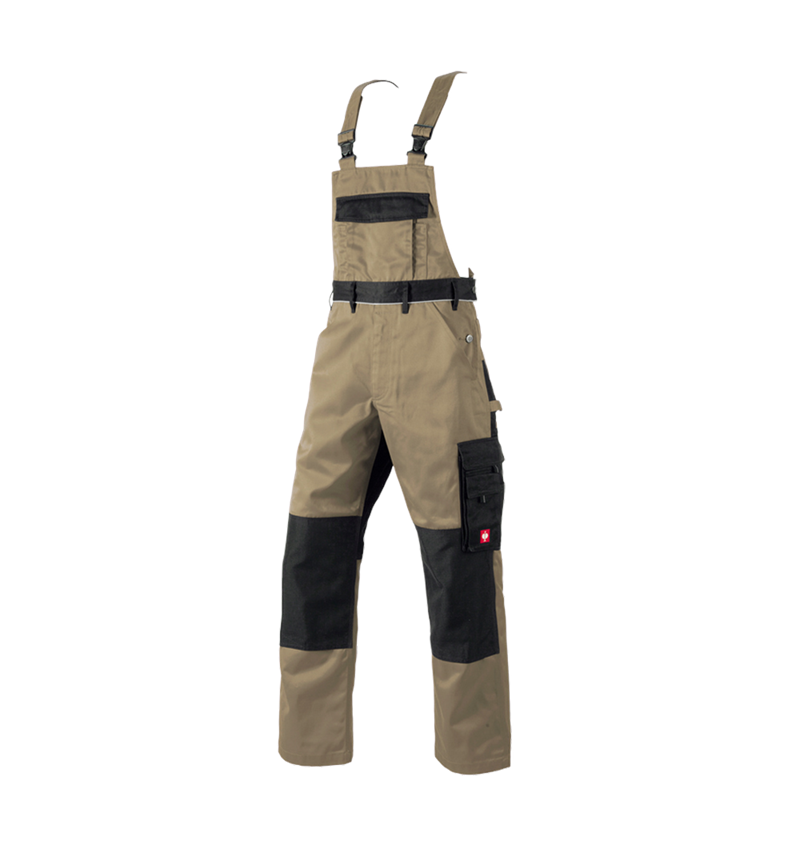 Work Trousers: Bib & Brace e.s.image + khaki/black 5