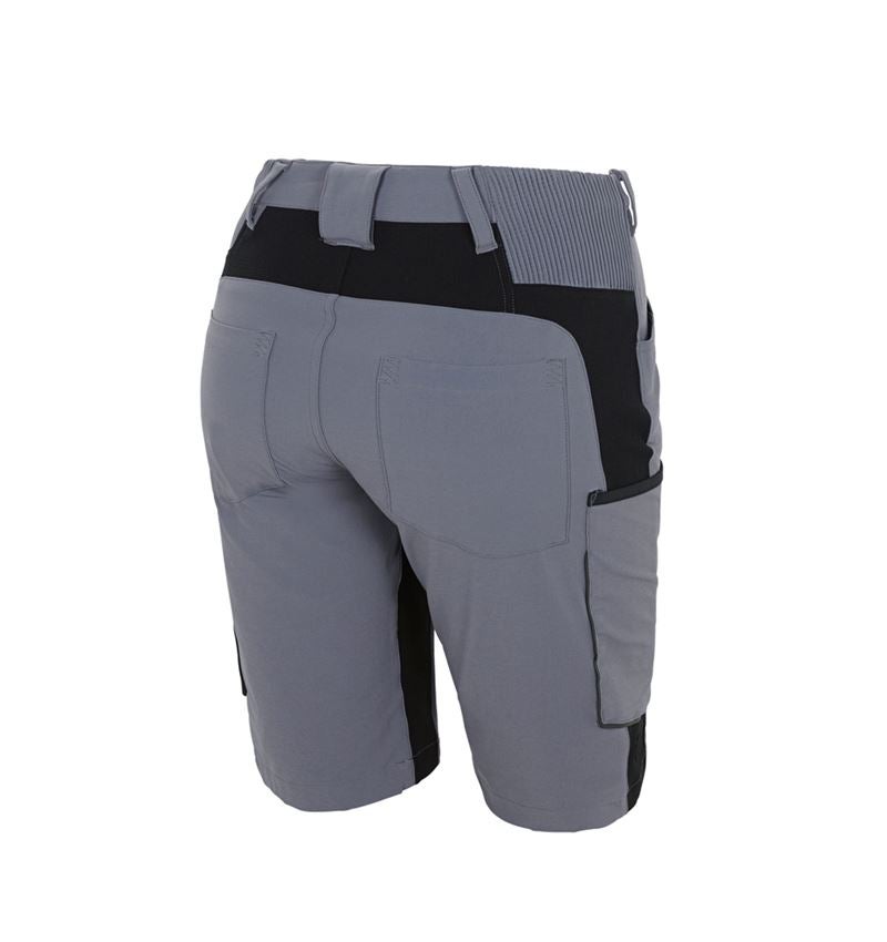 Work Trousers: Shorts e.s.vision stretch, ladies' + grey/black 3
