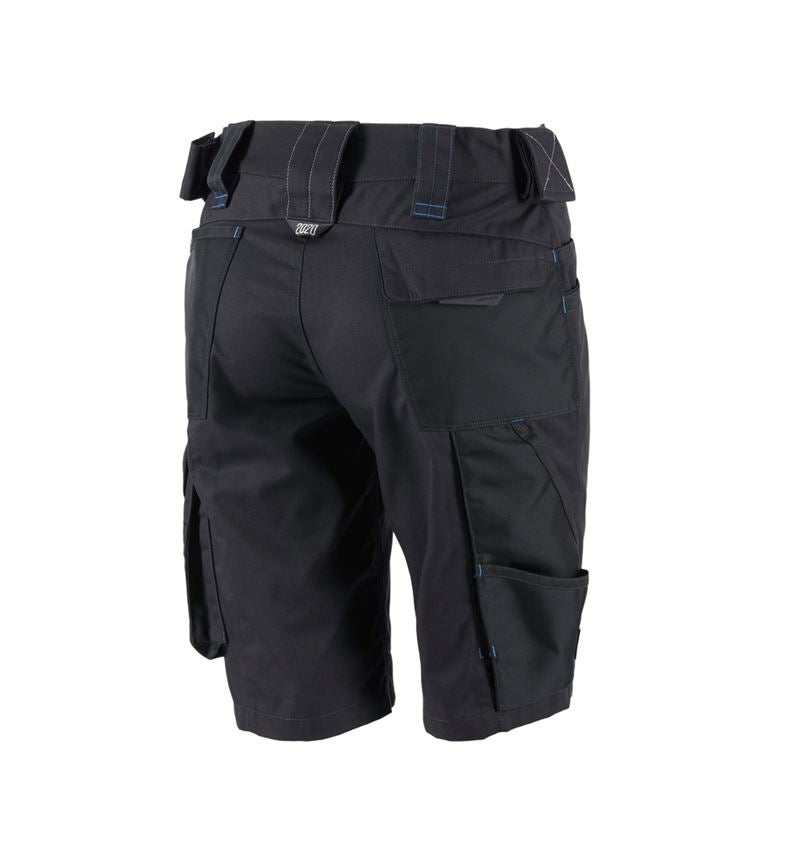Work Trousers: Shorts e.s.motion 2020, ladies' + graphite/gentianblue 3