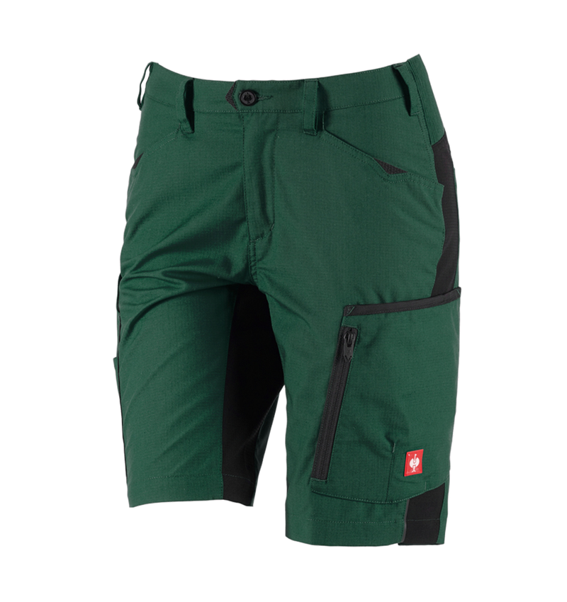 Work Trousers: Shorts e.s.vision, ladies' + green/black 2