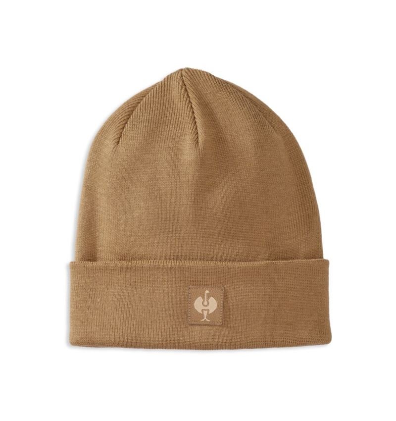 Accessories: Knitted hat e.s.iconic + almondbrown
