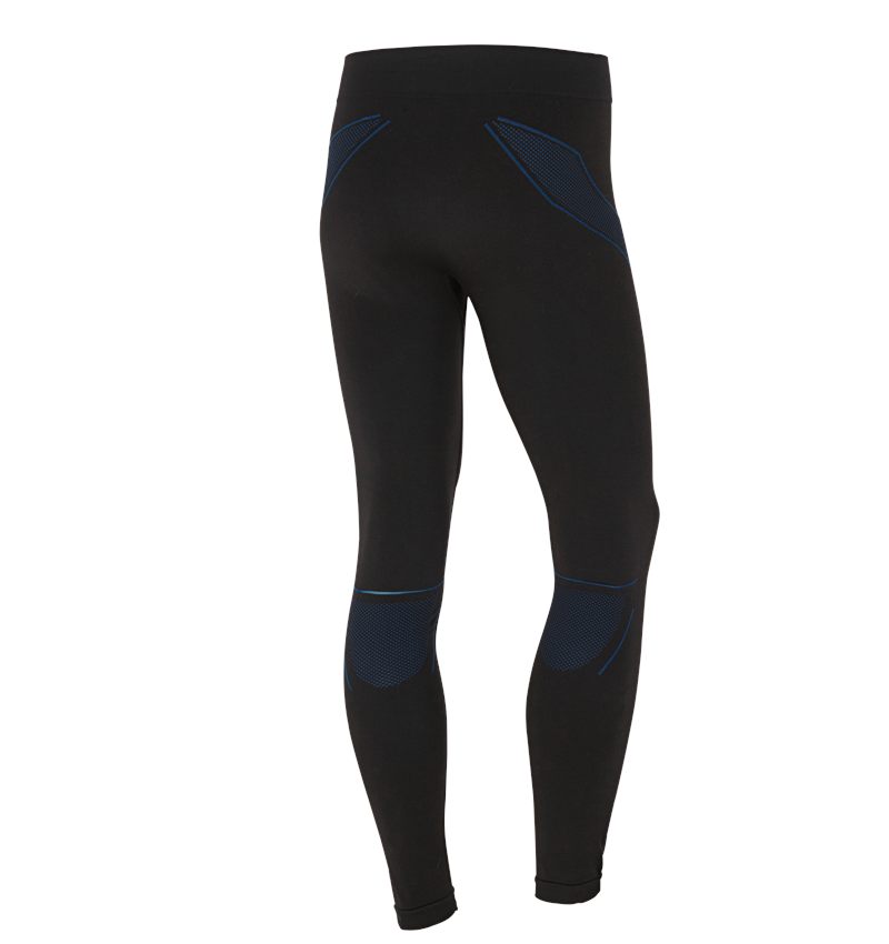 Underwear | Functional Underwear: e.s. functional long-pants seamless-warm + black/gentianblue 2