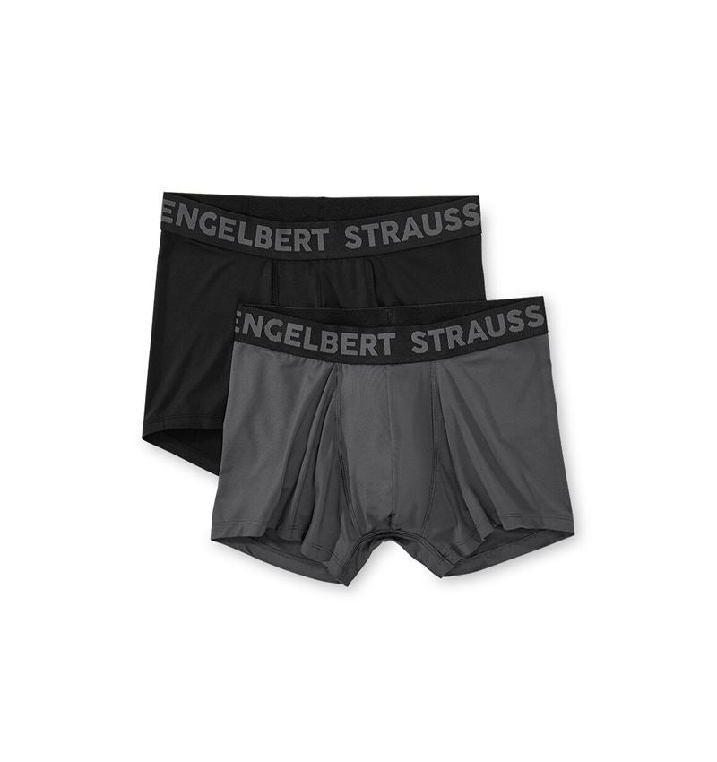 Underwear | Functional Underwear: e.s. poly stretch pants, pack of 2 + black/carbongrey+carbongrey/black