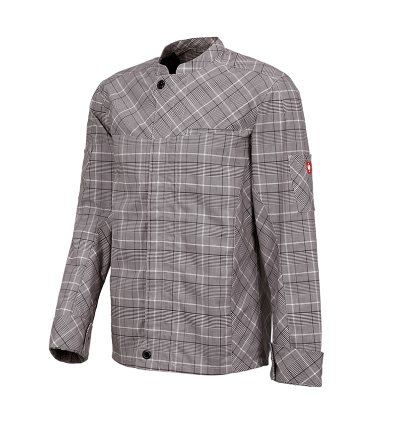 Shirts, Pullover & more: Work jacket long sleeved e.s.fusion, men's + chestnut/white