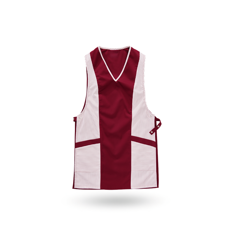 Aprons: Tabard Lydia + bordeaux/white