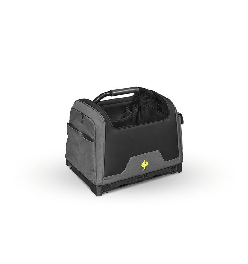 Accessories: STRAUSSbox tool bag, open + basaltgrey/acid yellow