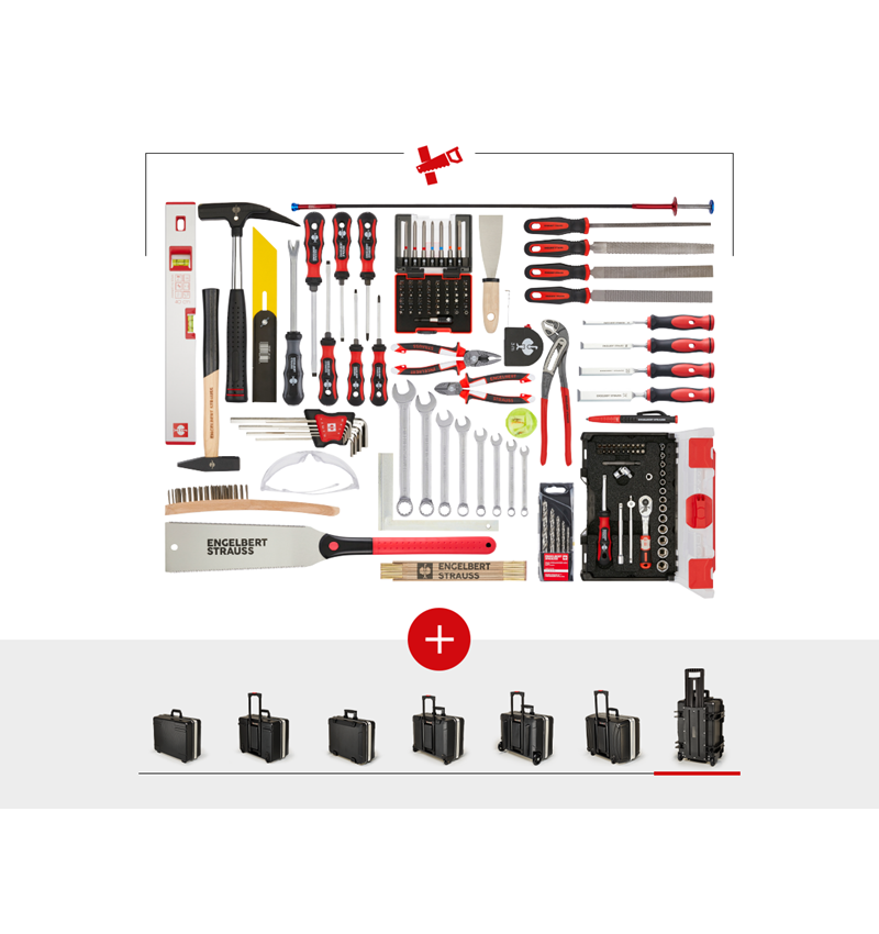 Tool Cases: Tool set wood including tool case