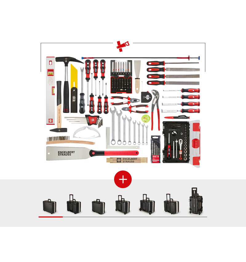 Tool Cases: Tool set wood including tool case