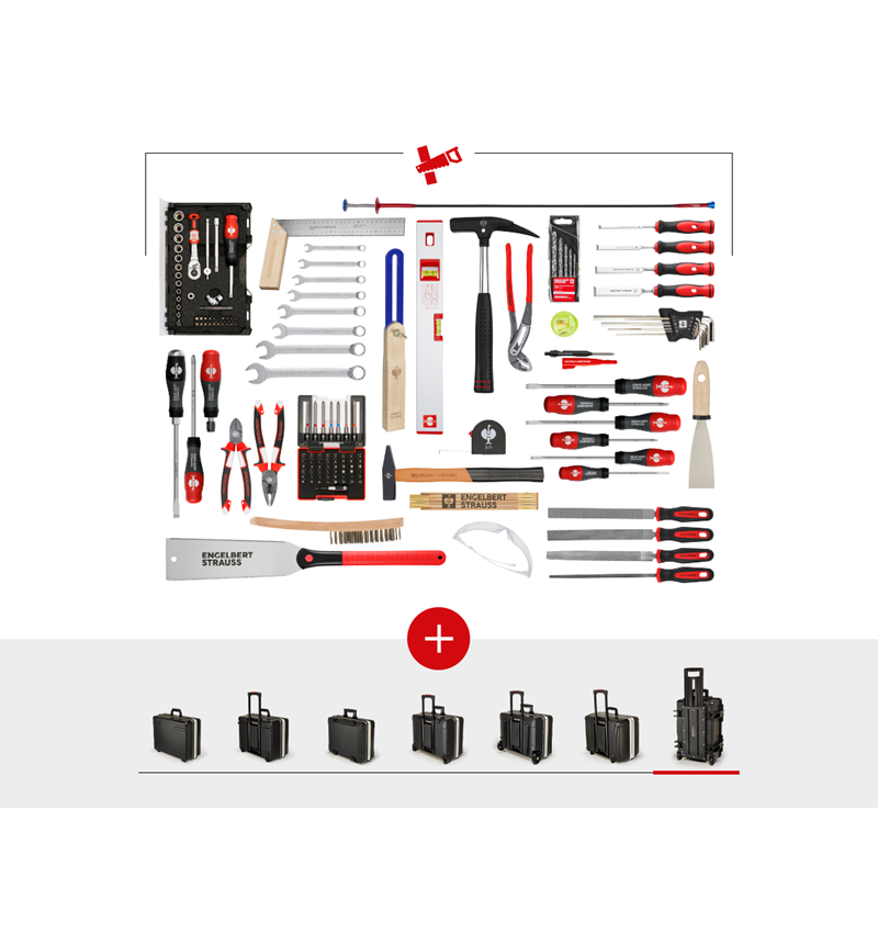 Tool Cases: Tool set wood including tool case