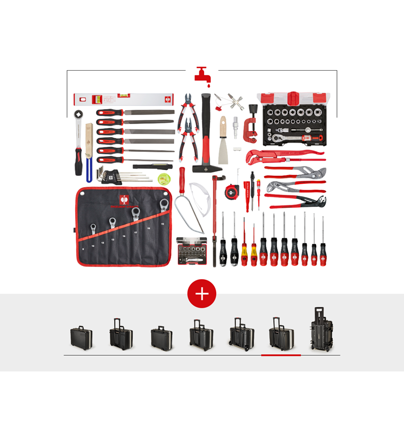 Tool Cases: Tool set sanitary including tool case