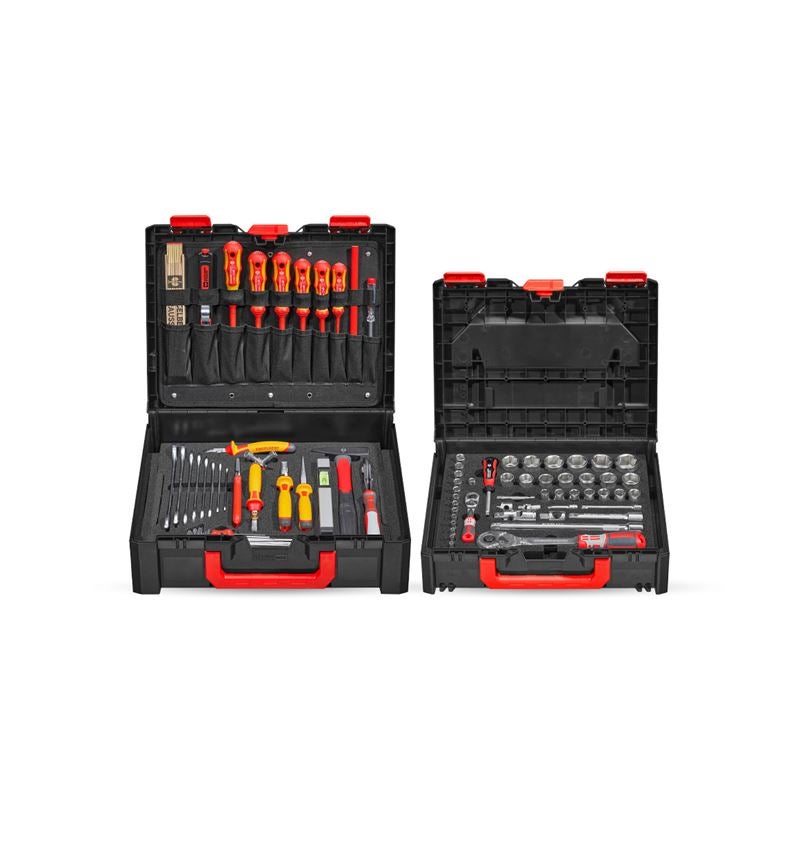 STRAUSSbox System: STRAUSSbox tool set Electro pro 1/4" + 1/2"