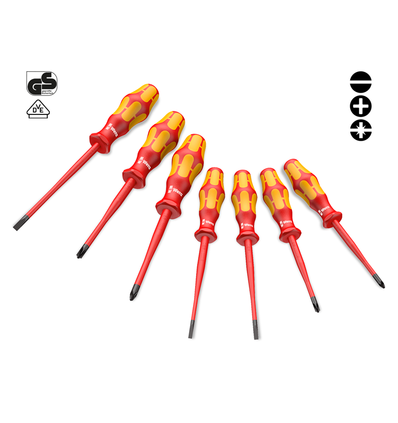 Screwdrivers: Wera VDE screwdriver set 160 iSS/7, 7-piece